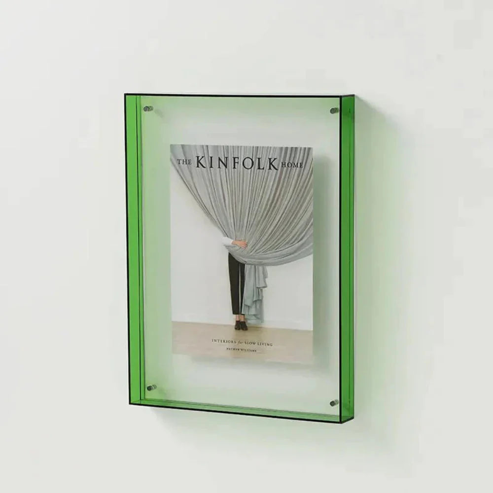 Stylish Picture Frame with Colour Border Display