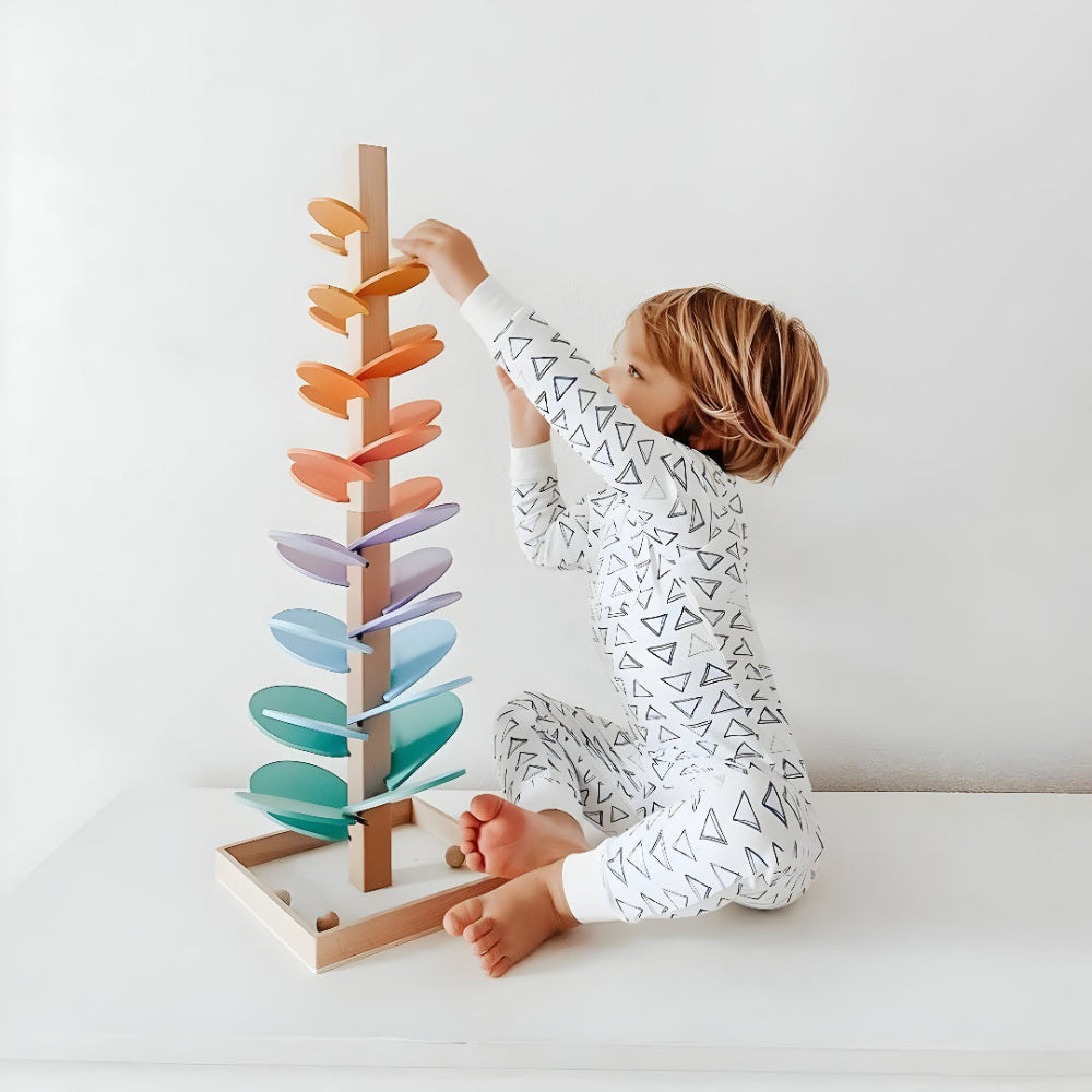 Fun Wooden Marble Coaster Toy For Kids - VogeLuxe