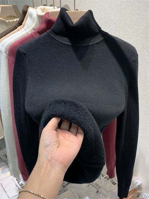 Soft Women's Fleece Winter Sweater