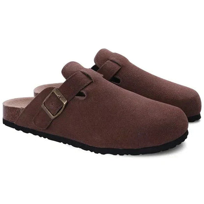 Luxury Suede Slip On Shoes - Comfortable Mule Clogs