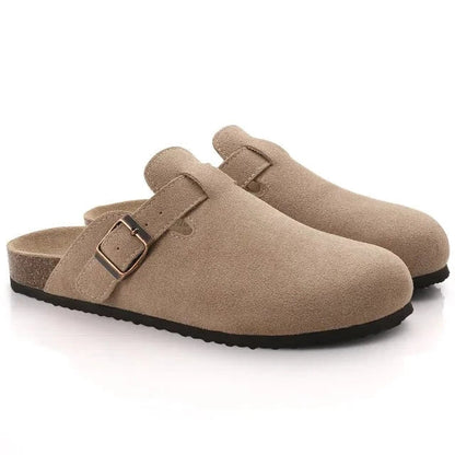 Luxury Suede Slip On Shoes - Comfortable Mule Clogs