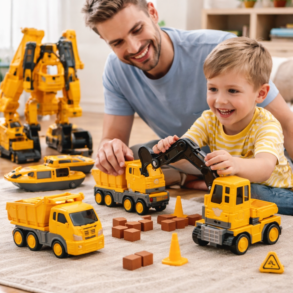 Fun Magnetic Blocks Car Building Kit For Children - VogeLuxe