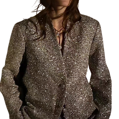 Sparkly Oversized Sequin Jacket for Women