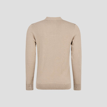 Cotton Long Sleeve Polo Shirt for Men