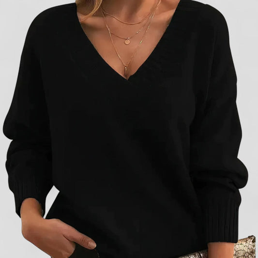 VogeLuxe | Women’s V Neck Knit Sweater