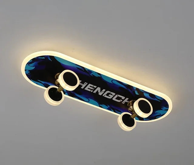 Fun LED Skateboard String Lights For Boys Room Decor