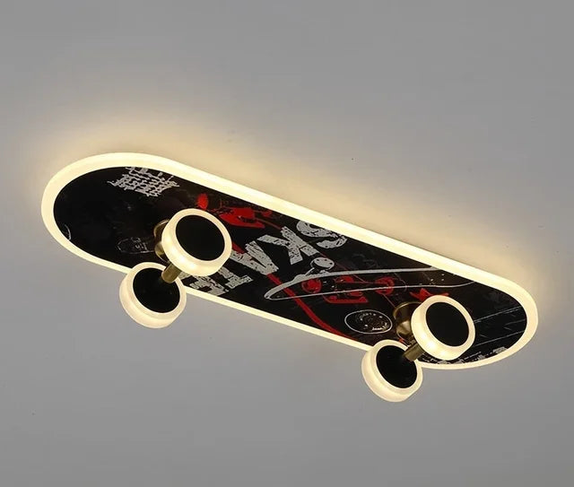 Fun LED Skateboard String Lights For Boys Room Decor