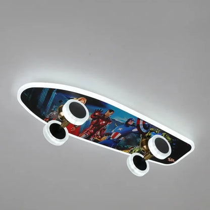 Fun LED Skateboard String Lights For Boys Room Decor