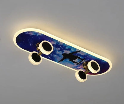 Fun LED Skateboard String Lights For Boys Room Decor