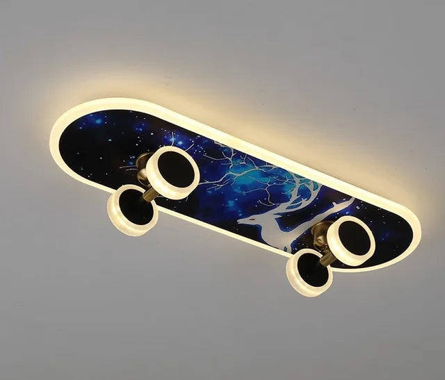 Fun LED Skateboard String Lights For Boys Room Decor
