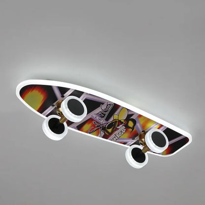 Fun LED Skateboard String Lights For Boys Room Decor