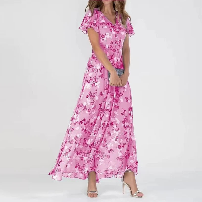 Women's Chic Breathable Sundress with Slimming Fit