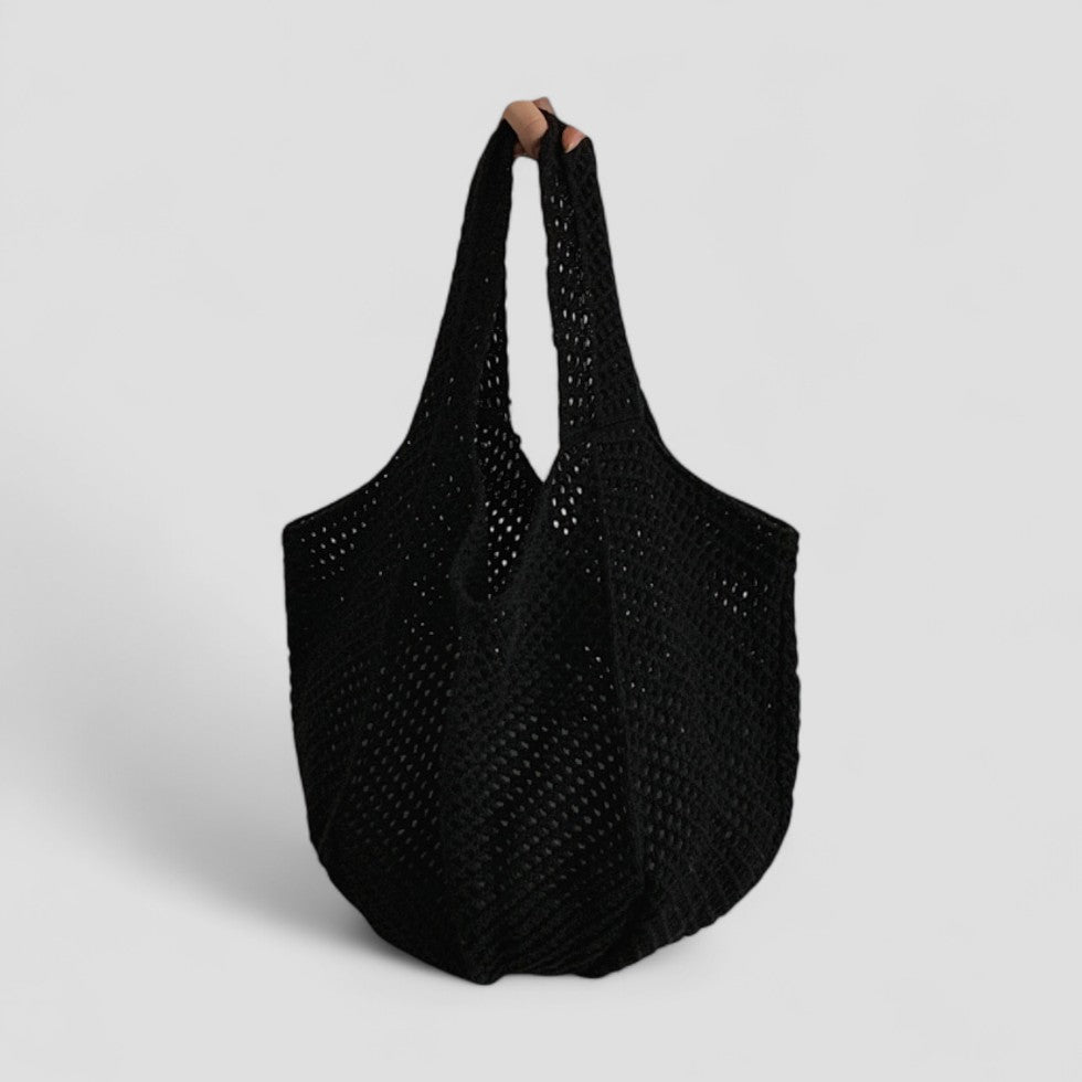 Crochet Shoulder Tote Bag Summer Beach Knit Handbag