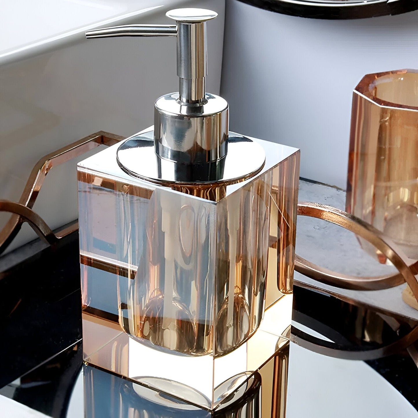 Luxury Crystal Bathroom Accessory Set