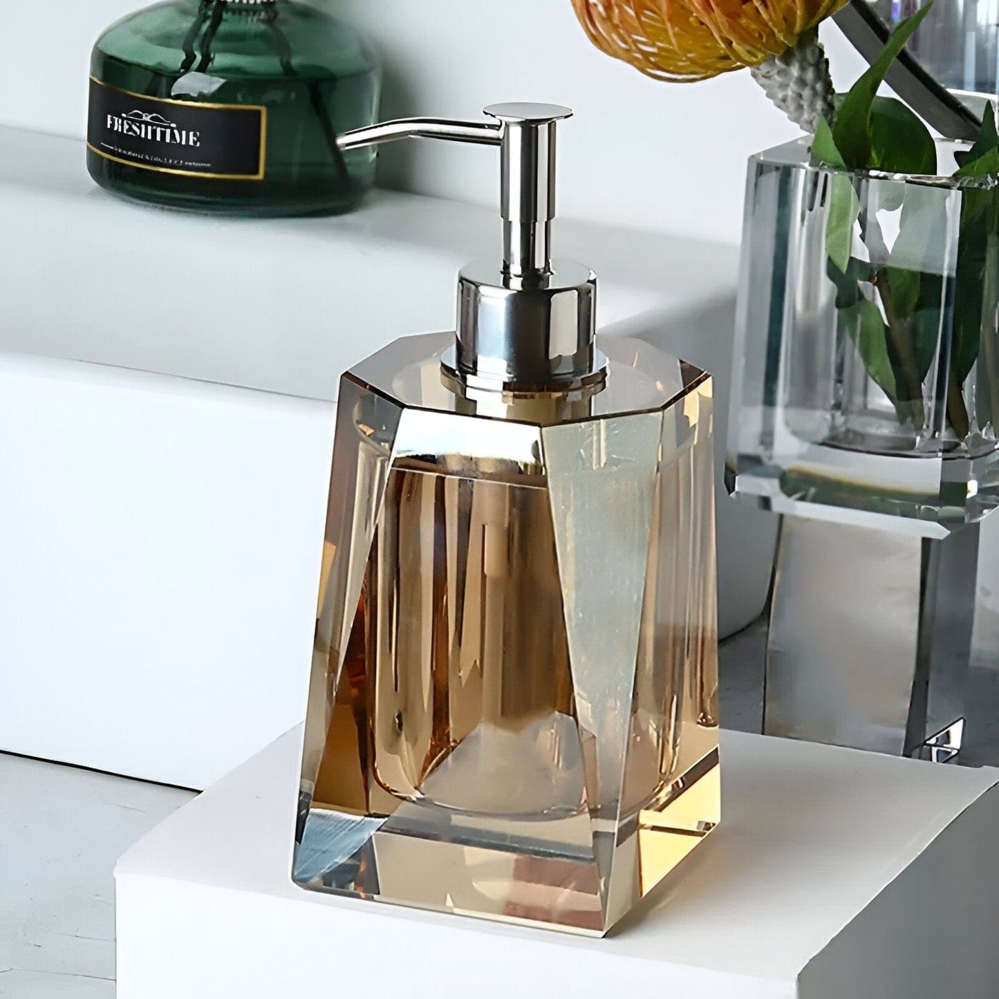 Luxury Crystal Bathroom Accessory Set