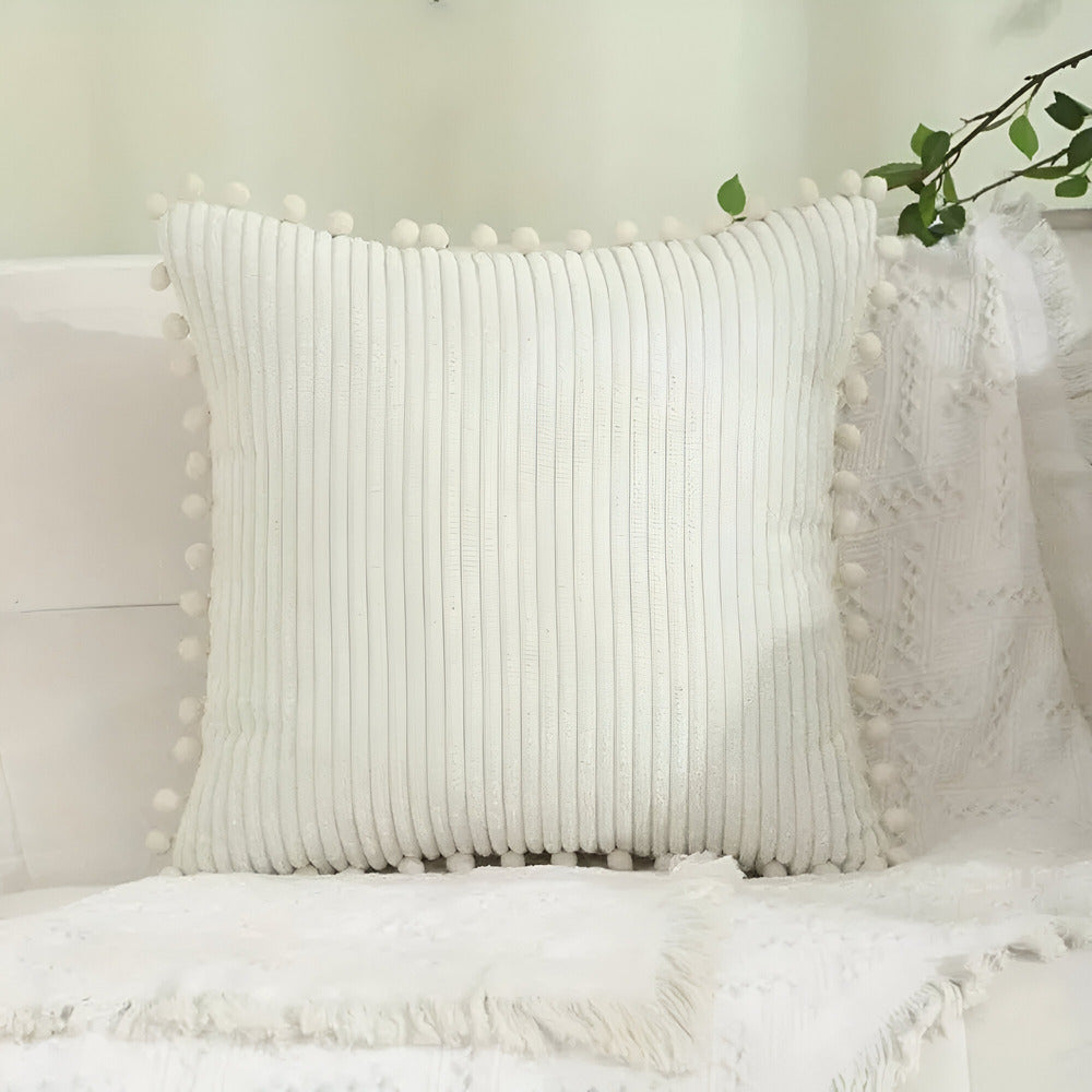 Colorful Tassel Throw Pillow Covers for Living Room