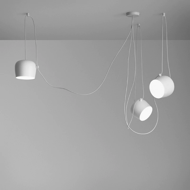 Sleek Pendant Light With Adjustable Corded Shade