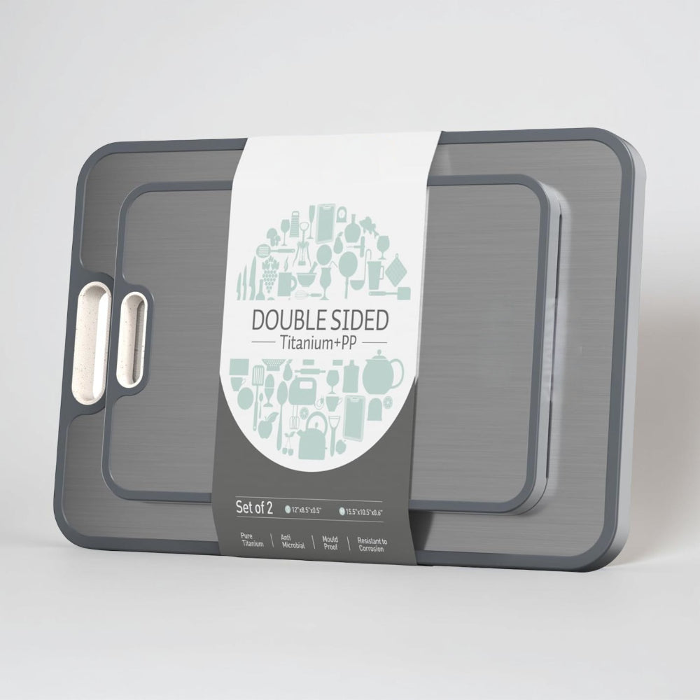 Durable Double Sided Stainless Steel Cutting Board