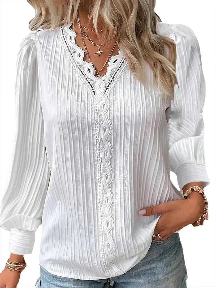 Fashionable Ladies Classic Fit Blouse - VogeLuxe