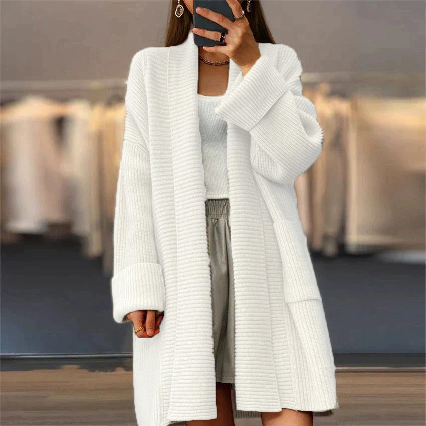 Ladies Cozy Sweater with Large Pockets - VogeLuxe