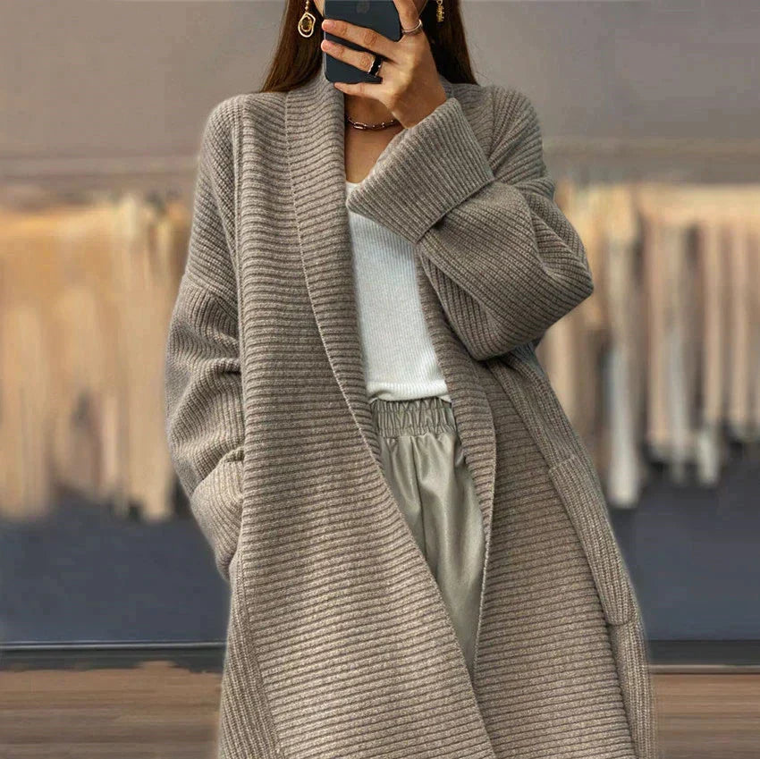 Ladies Cozy Sweater with Large Pockets