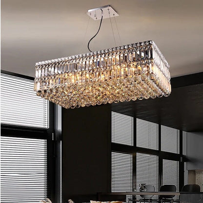 Green Crystal Pendant Chandelier