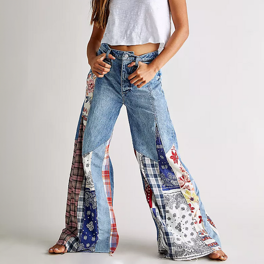 Women's Comfortable Straight Leg Jeans with Pockets - VogeLuxe