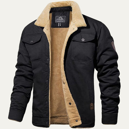 VogeLuxe | Men’s Thermal Fleece Outdoor Windbreaker Jacket
