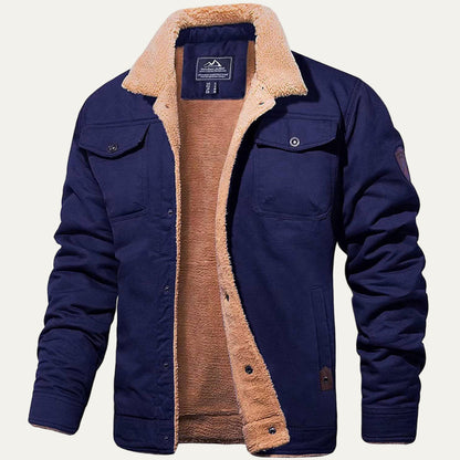 VogeLuxe | Men’s Thermal Fleece Outdoor Windbreaker Jacket