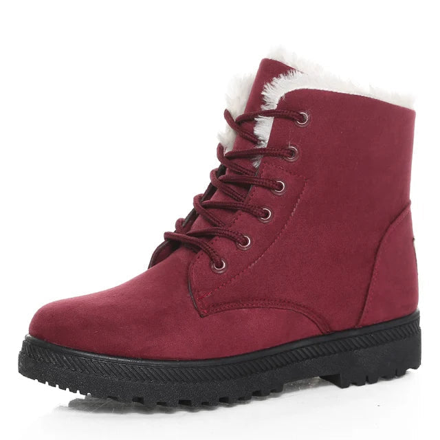 Warm Cozy Women's Wool Ankle Boots for Winter
