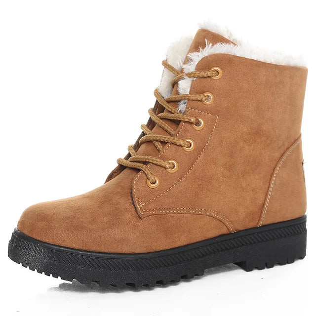 Warm Cozy Women's Wool Ankle Boots for Winter