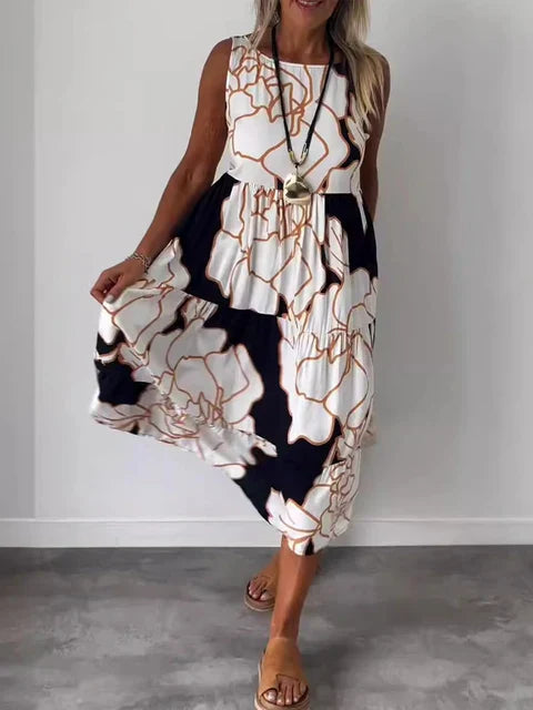Stylish Floral Women's Sundress for Summer