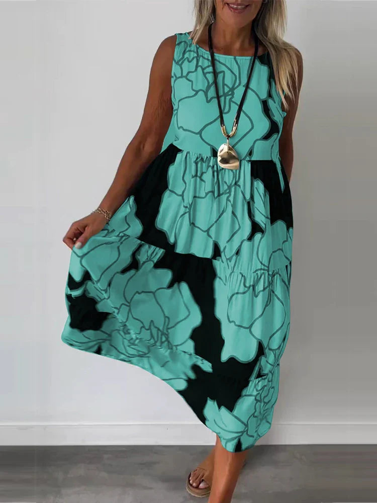 Stylish Floral Women's Sundress for Summer