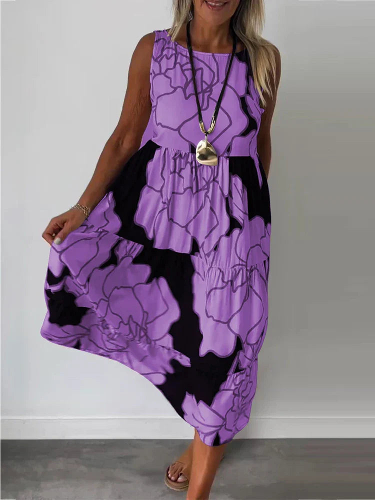 Stylish Floral Women's Sundress for Summer