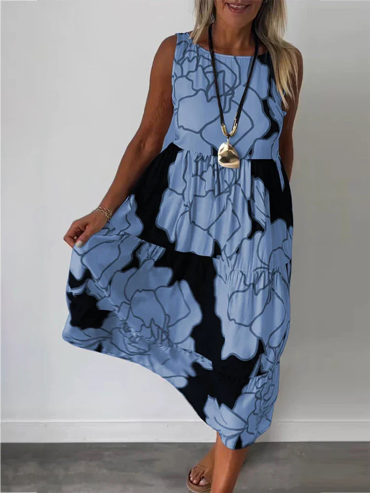 Stylish Floral Women's Sundress for Summer