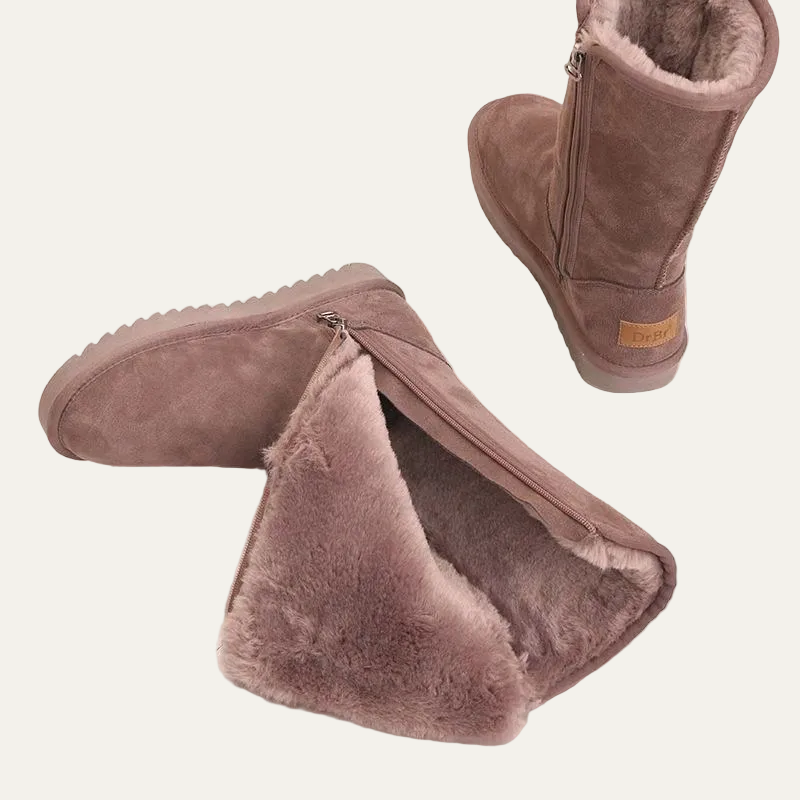 VogeLuxe | Women’s Mid Calf Pull On Shearling Boots