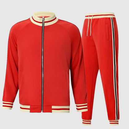 Sporty 2 Piece Tracksuit with Zipper Jacket