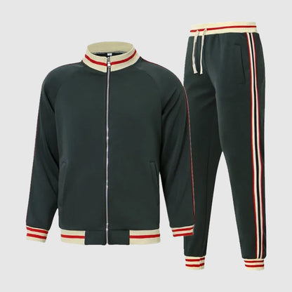 Sporty 2 Piece Tracksuit with Zipper Jacket