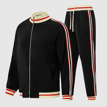 Sporty 2 Piece Tracksuit with Zipper Jacket