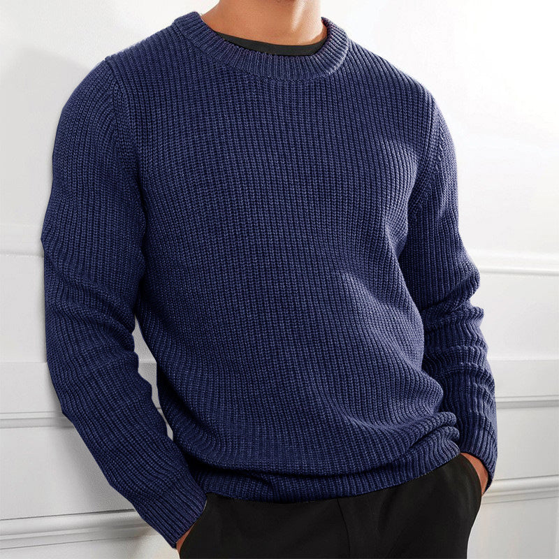 Cozy Men's Crew Neck Sweater - BritishElegance