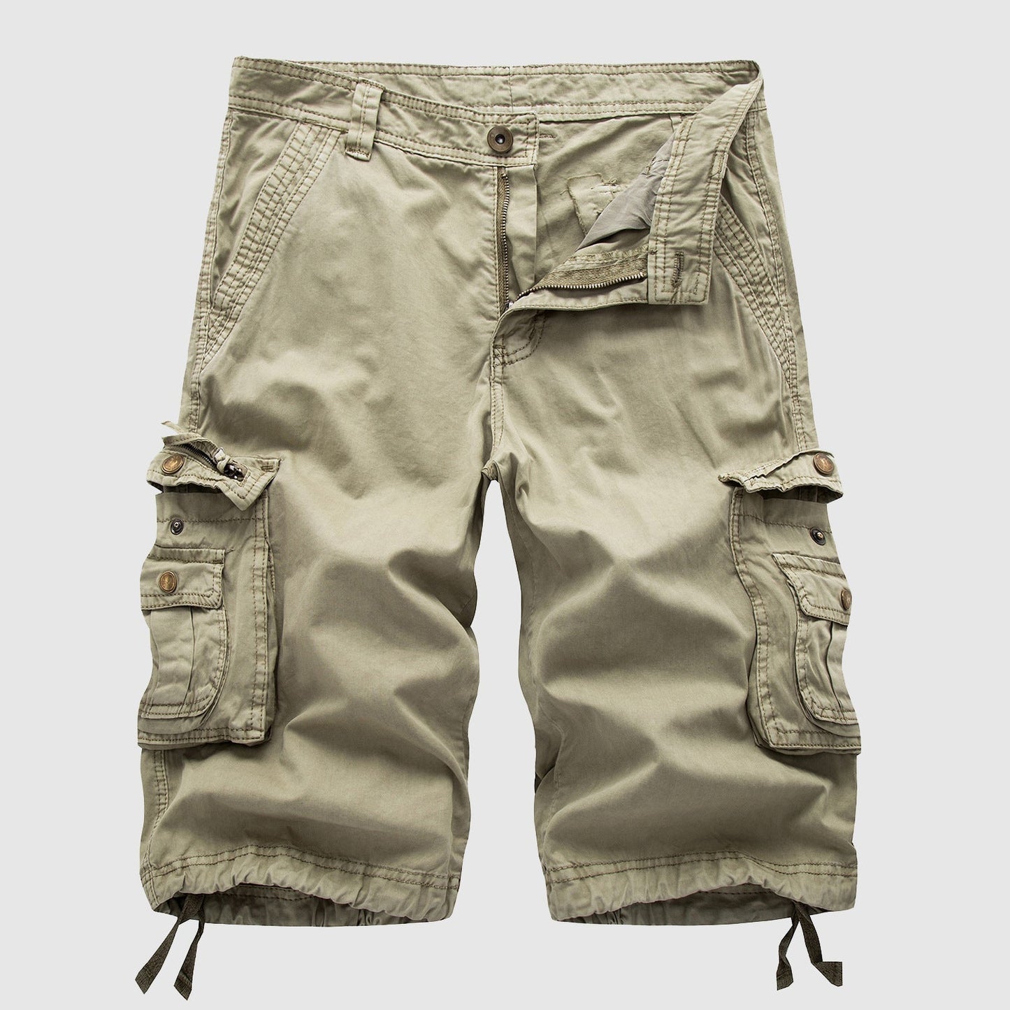 Men's Tough Utility Shorts - Comfortable Knee Length Style - VogeLuxe