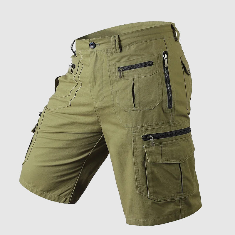 Tough Multi-Pocket Mid Length Cargo Shorts