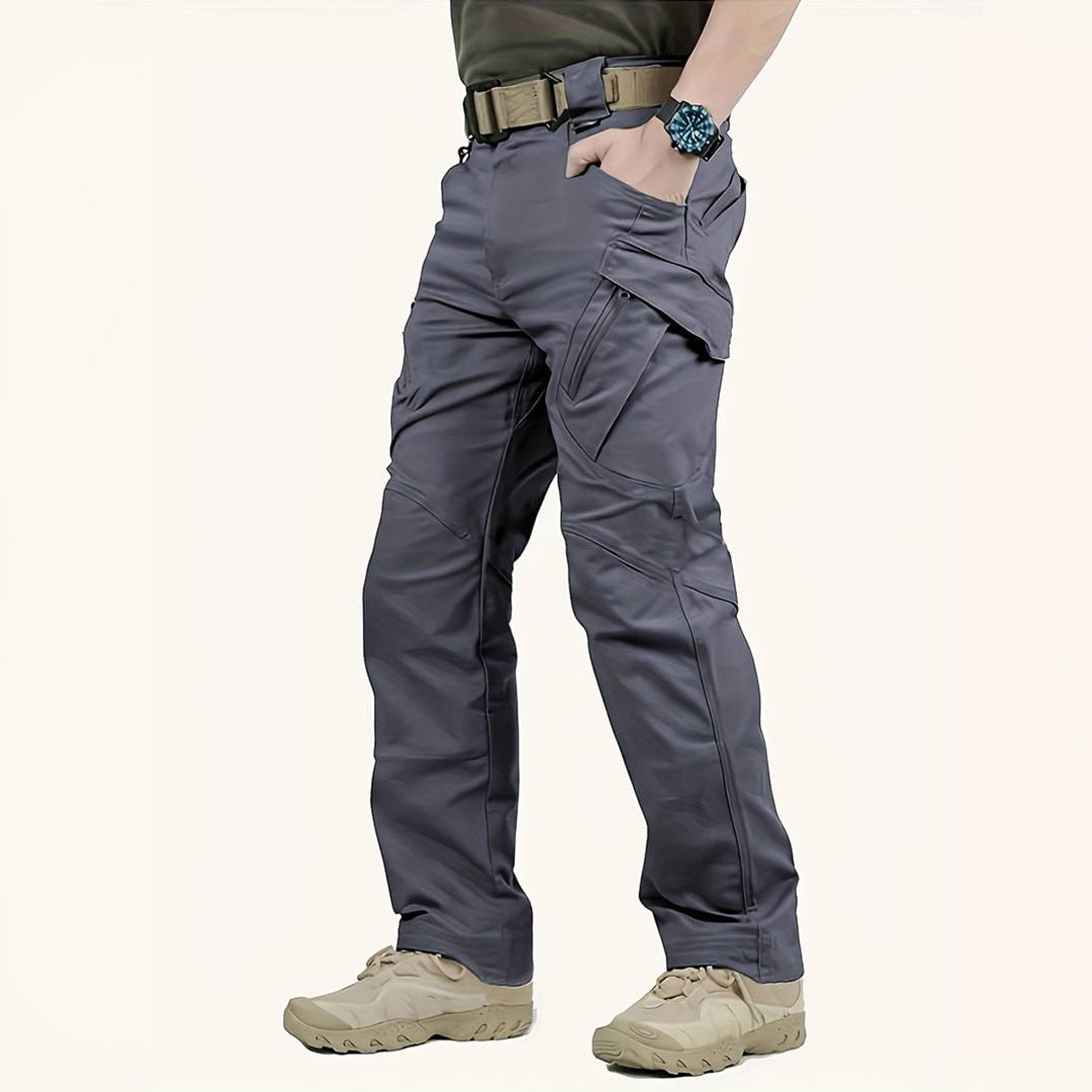 Eco-Friendly Mens Cargo Pants with Multiple Pockets - VogeLuxe