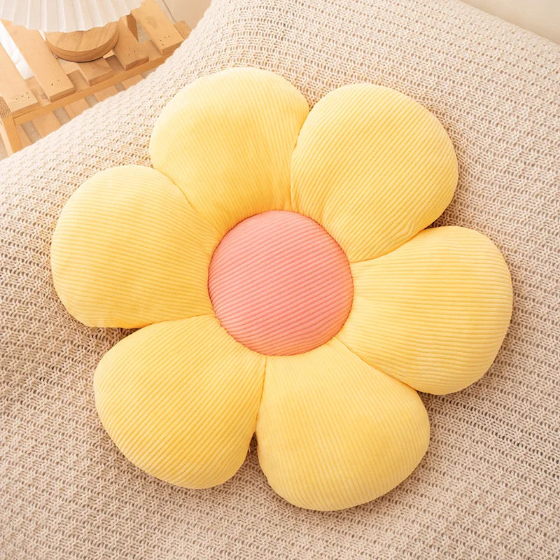 Colorful Floral Throw Pillow