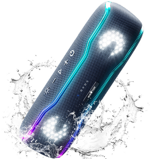 Waterproof Wireless Speaker with Colorful Flashing Lights - VogeLuxe