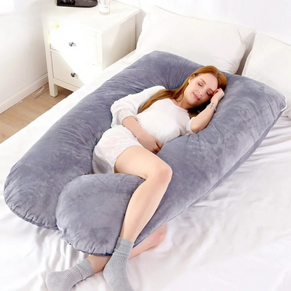 Comfortable Full Body Maternity Pillow for Sleep Support - VogeLuxe