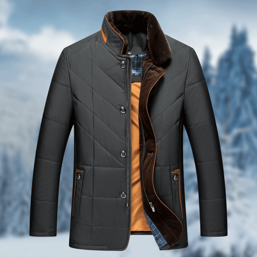 Warm Mens Quilted Down Puffer Coat