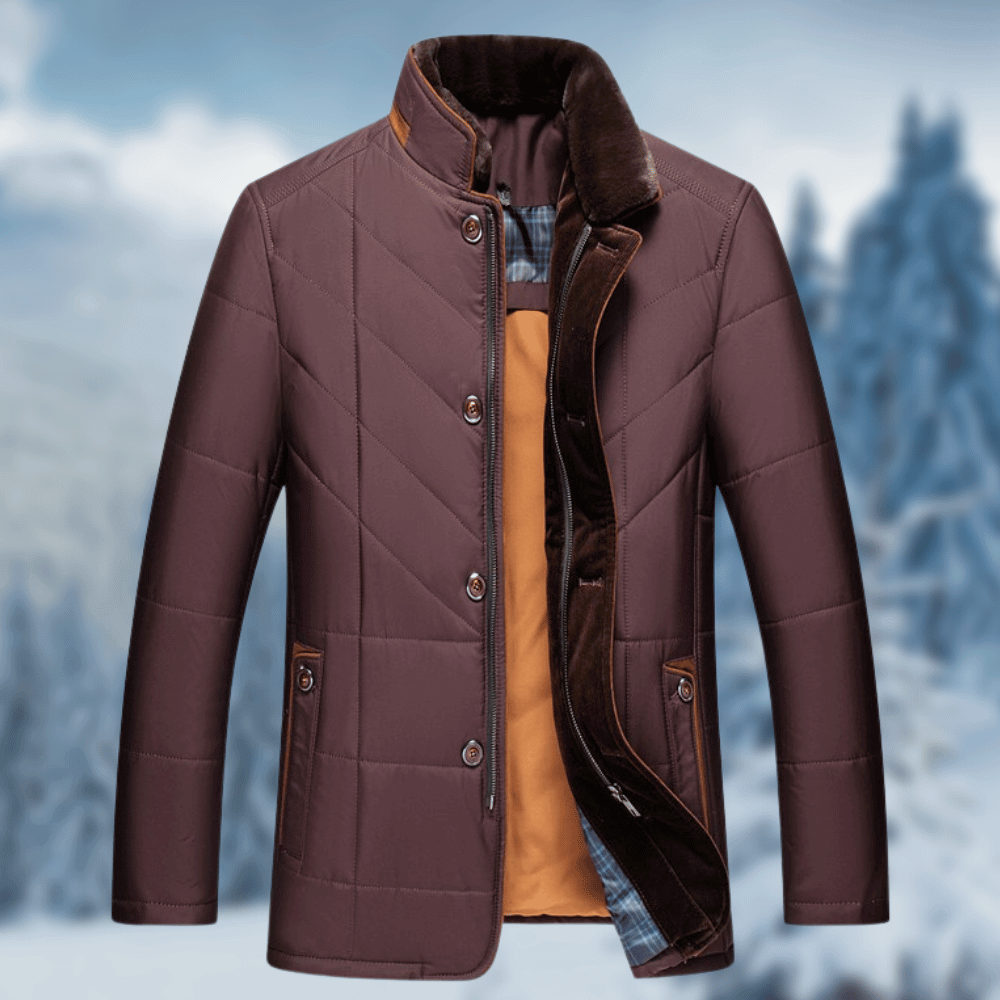 Warm Mens Quilted Down Puffer Coat