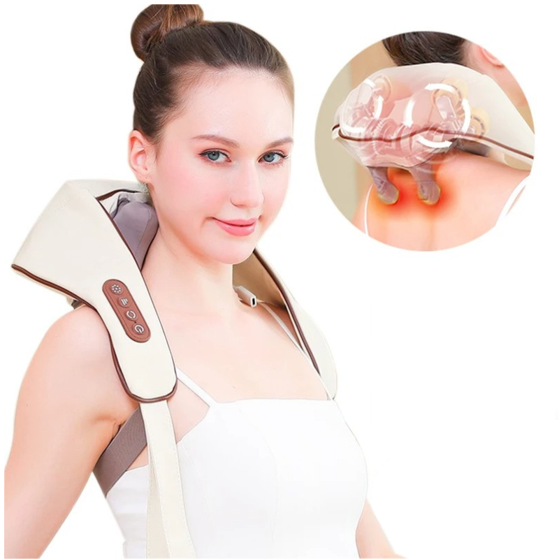 Heated Neck and Back Massager for Pain Relief - VogeLuxe