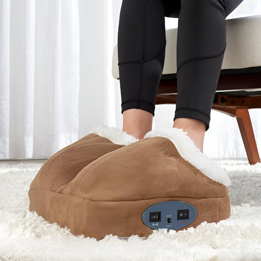 Warm Fuzzy Massage Slipper Boots for Relaxation - VogeLuxe